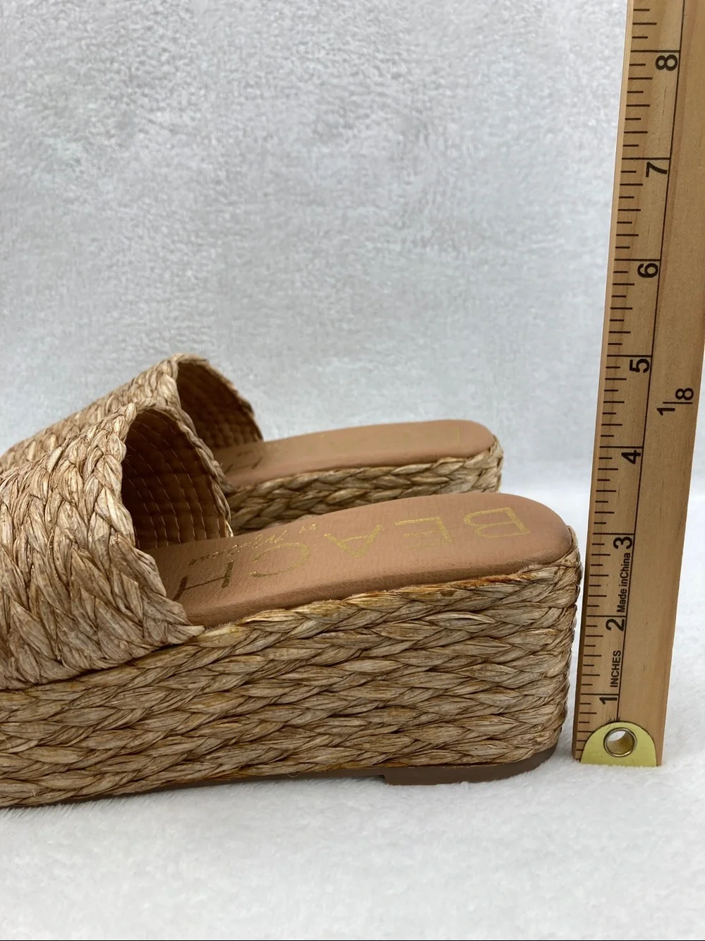 Matisse Del Mar Beach Raffia Platform Wedges sz 8